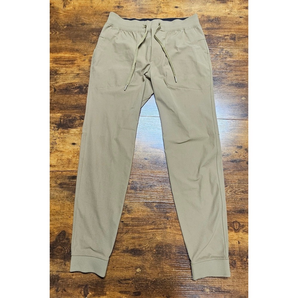 Lululemon ABC Jogger Khaki Tan Men Large Warpstreme Pants 30 Inseam